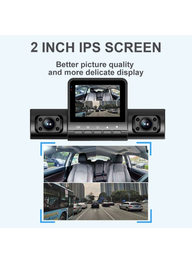 Momozone 4 Camera 1080P Dash Cam for Cars – 360° Front, Rear, Left, Right & Inside Recording, Heat Resistant 70°C, Super Capacitor, Loop Recording, 2.0” IPS Screen, 64GB Card Included - Image 4